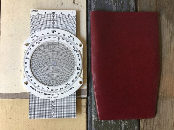 Pilot navigator set Pooley's Airtour CRP-1 Slide rule set 1980 Sweden - Image 2