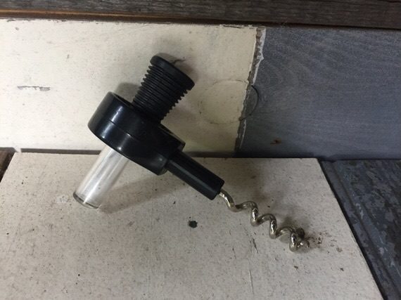 Travel folding Black plastic Corkscrew 1970 Italy - Image 2