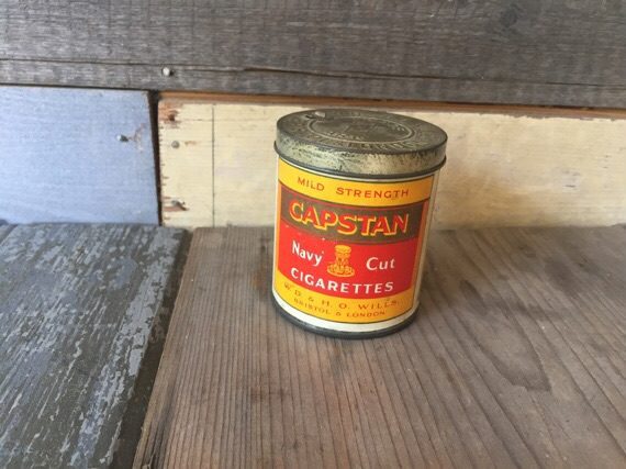 Capstan Navy Cut cigarettes tobacco tin can 1940 England - Image 7