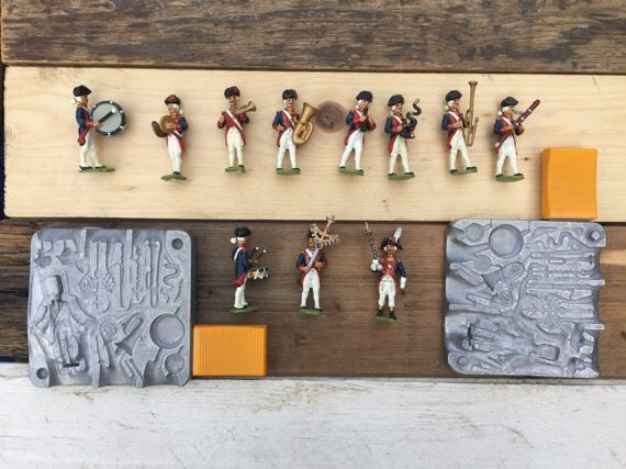 Meisterzinn mold 1332 complete music band Germany 1980 - Image 8