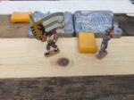 Meisterzinn mold 1303 double flag barer knight Germany 1980