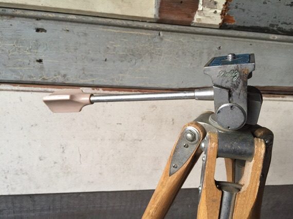 Tripod Deltz wood metal vintage film camera 1950 - Image 4