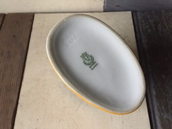 HAPAG funnel steam ship ceramic Ashtray 1960 Germany - Image 2