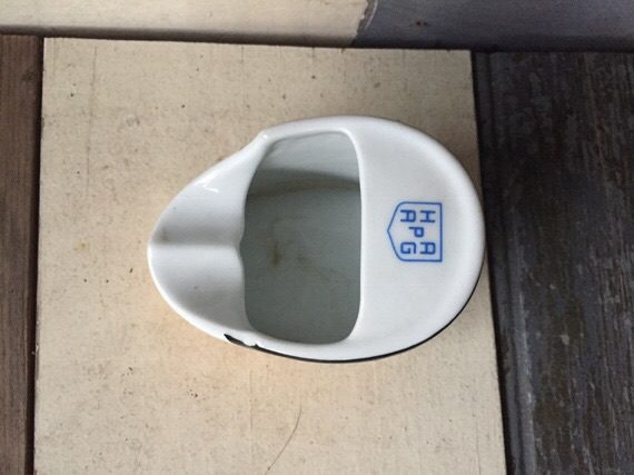 HAPAG funnel steam ship ceramic Ashtray 1960 Germany - Image 3