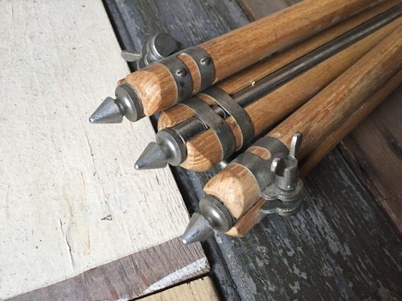 Tripod Deltz wood metal vintage film camera 1950 - Image 7