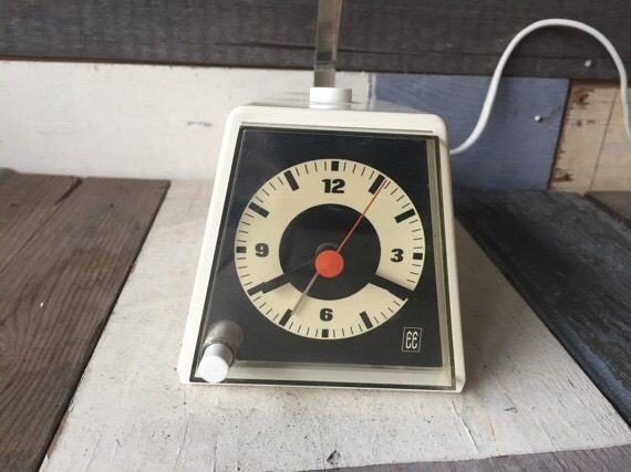 Electric design desk light alarm clock E3372 1980 Germany - Image 6