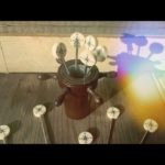 Nautical olive forks helm steering wheel 1970