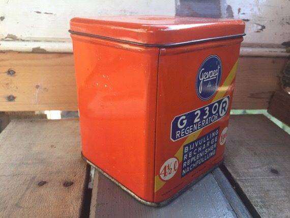 Gevaert Agfa G 230 R regenerator tin can 1950 Belgium - Image 6