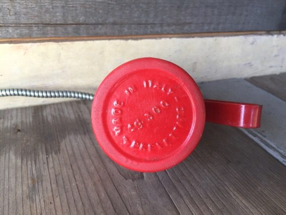 Oil squirt 30ml can red metal G300 auto tool 1950 Italy - Image 4