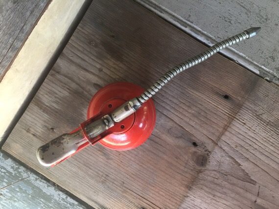 Oil squirt 30ml can red metal G300 auto tool 1950 Italy - Image 3