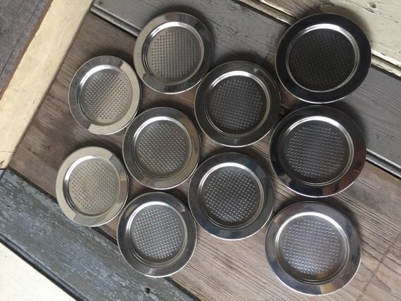 Alessi set 10x metal design coaster 2000 Italy - Image 4