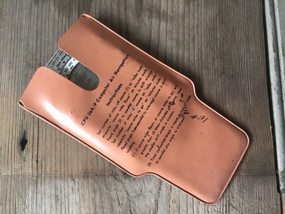 CRU-26A/P air navigation slide rule sleeve 1960 USA - Image 2