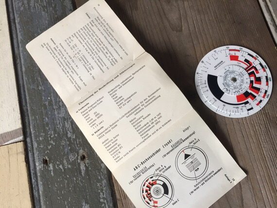 Military Nestler radiation circular slide rule 1960 DDR Germany - Image 5