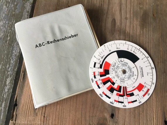 Military Nestler radiation circular slide rule 1960 DDR Germany - Image 2
