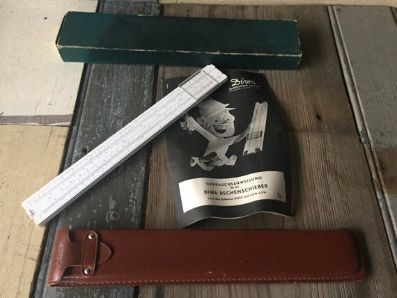 Diwa 301 Rietz Elegant slide rule full set Denmark 1960 - Image 4