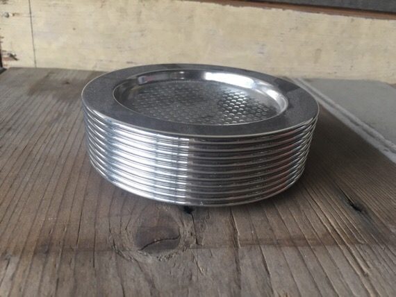 Alessi set 10x metal design coaster 2000 Italy - Image 3