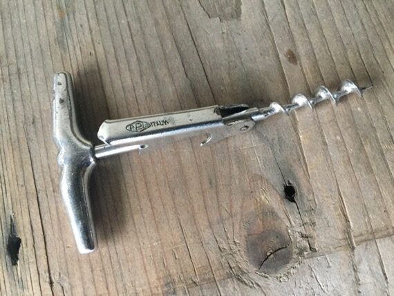 PPL finger pull corkscrew with opener 1960 Italy - Image 2