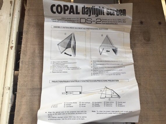 Copal daylight Screen DS-2 for projector 1970 Germany - Image 3
