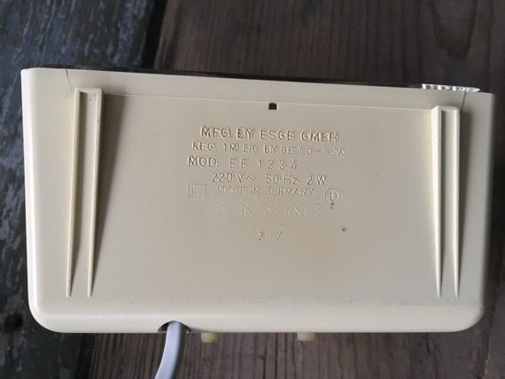 General electric blue alarm clock 1980 Germany - Image 6