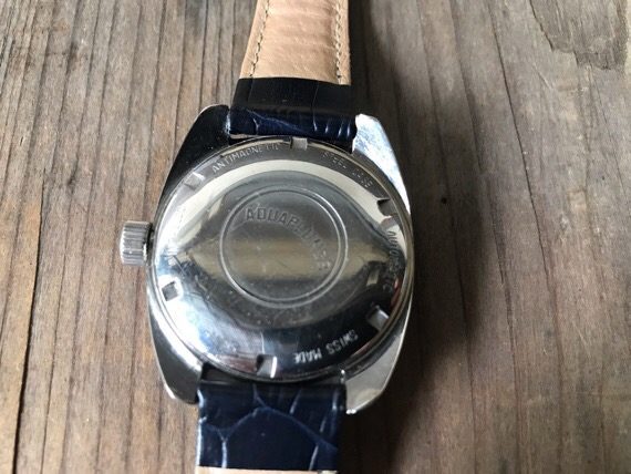 IAXA Aquaplunge diver date steel watch 1960 Switzerland - Image 2