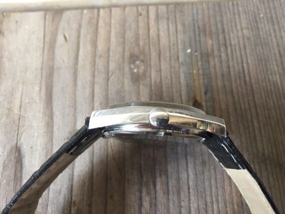 Bucherer automatic date steel watch 1970 Switzerland - Image 4