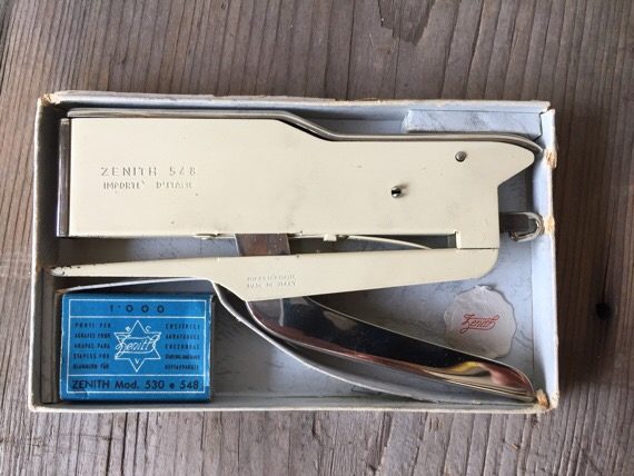 Zenith 548 stapler Box instructions Italy 1950 - Image 5