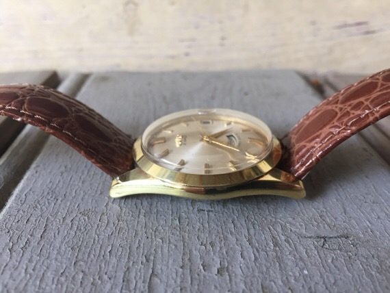 Camy day date automatic gold filled 1960 Switzerland - Image 7