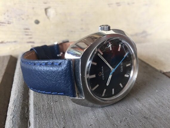 Certina DS2 blue dial 1970 Switzerland - Image 3