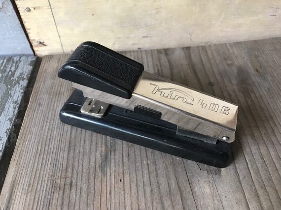 Kin 406 black chrome stapler 1960 Czechoslovakia - Image 6