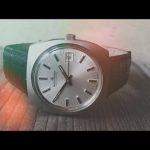 Bucherer automatic date steel watch 1970 Switzerland