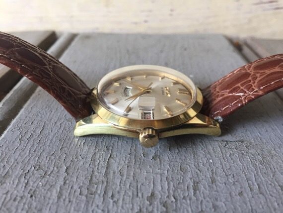 Camy day date automatic gold filled 1960 Switzerland - Image 4