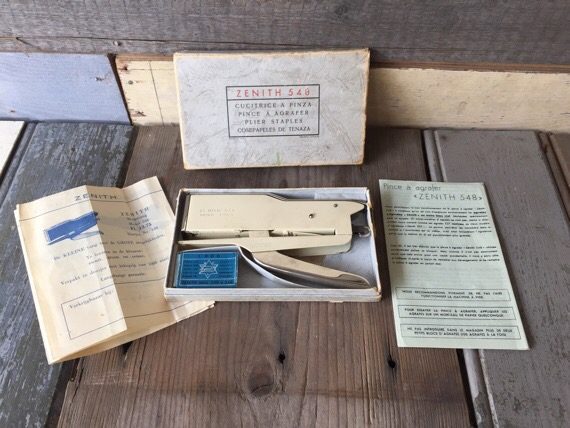 Zenith 548 stapler Box instructions Italy 1950 - Image 2