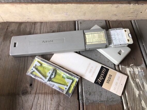 Aristo Studio 0968 slide rule full set 1970 Germany - Image 2