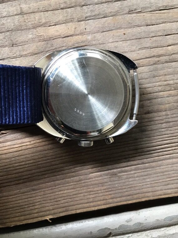 Eberjax chronograph Landeron 248 stainless steel 1970 Swiss - Image 8