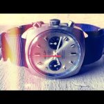 Eberjax chronograph Landeron 248 stainless steel 1970 Swiss