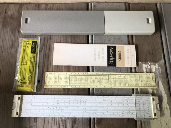 Aristo Studio 0968 slide rule full set 1970 Germany - Image 4