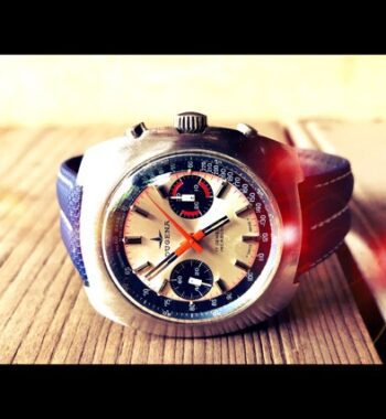 Dugena Chronograph Valjoux 7733 stainless steel 1970 Germany