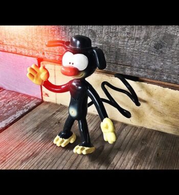 Black Marsupilami bending figure Marsu 1996 Belgium