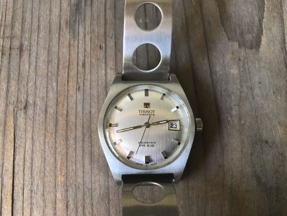 Tissot PR516 Seastar handwind steel bracelet 1970 Switzerland - Image 5
