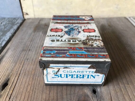 A Broches Co 50 cigarettes tobacco tin 1940 Egypt - Image 4