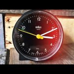Braun BCS quartz design desk clock 4747 AB6 Germany 1990