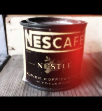Nescafé by Nestlé instant powder coffee tin can 1950 Holland