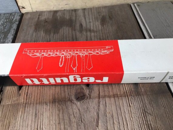 Fratelli Reguitti wood tie rack in box 1970 Italy - Image 3