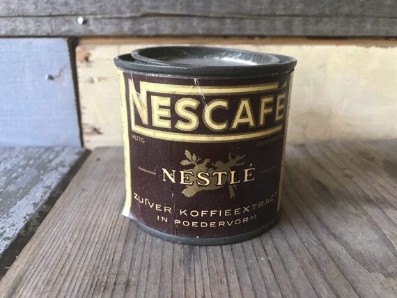 Nescafé by Nestlé instant powder coffee tin can 1950 Holland - Image 2