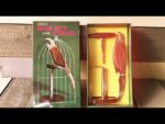 Bar set Parrot bird stand in box 1970 Japan