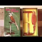 Bar set Parrot bird stand in box 1970 Japan