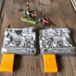 Meisterzinn mold 1325 double soldier horse Germany 1980