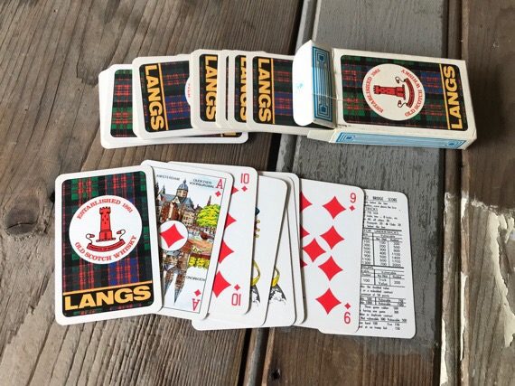 Langs Whisky playing cards deck 1980 Belgium Holland - Image 5