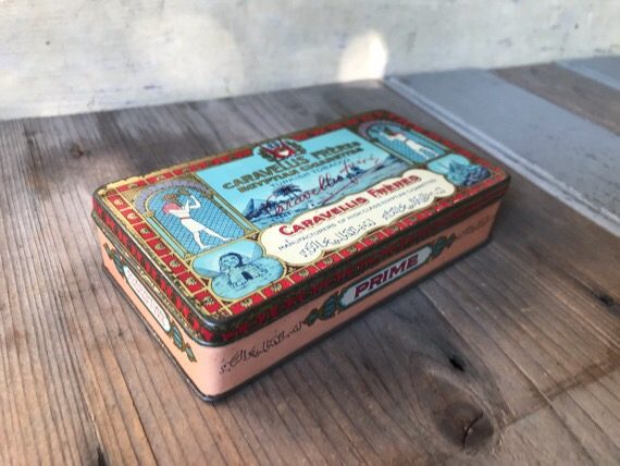 Caravellis Freres PRIME tobacco tin 50 cigarettes 1930 Egypte - Image 2