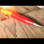 Magic Multiplying Pencil red calculating tool 1940 USA